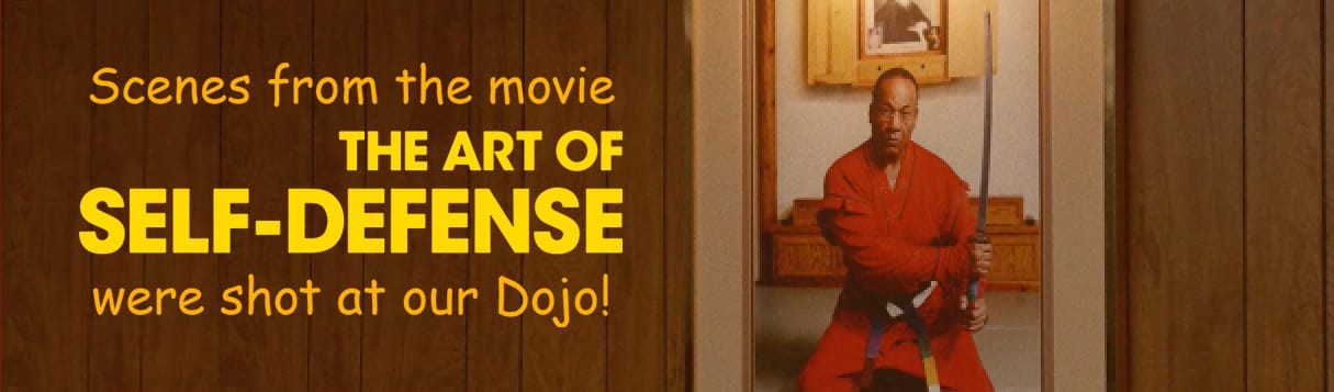 Scenes from the movie The Art of Self-Defense Were shot at our Dojo!