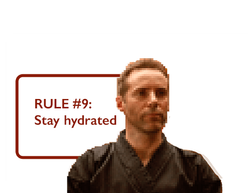 RULE #9: Stay Hydrated